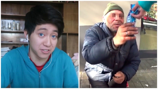 Condenan al youtuber que humilló a un mendigo con galletas rellenas de pasta de dientes